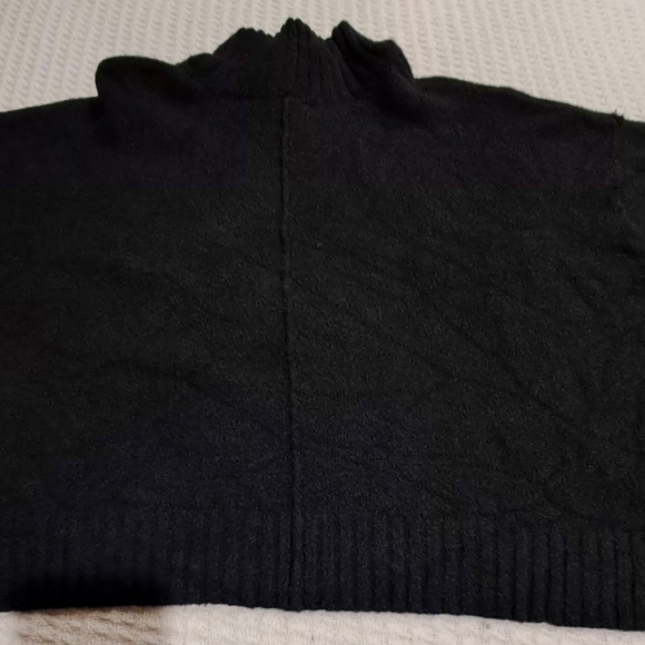 Free People Like New  Afterglow Mock Neck Women's Sweater - Jet Black  SP - Picture 10 of 13